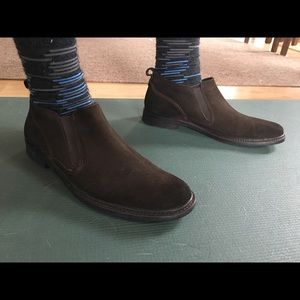 John Varvatos Sz 11 suede Chelsea boots